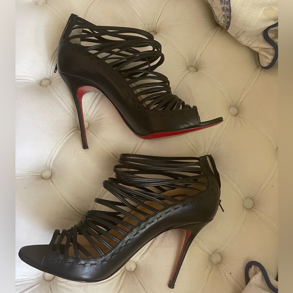 Christian Louboutin Gortika Black 100mm Gently Used